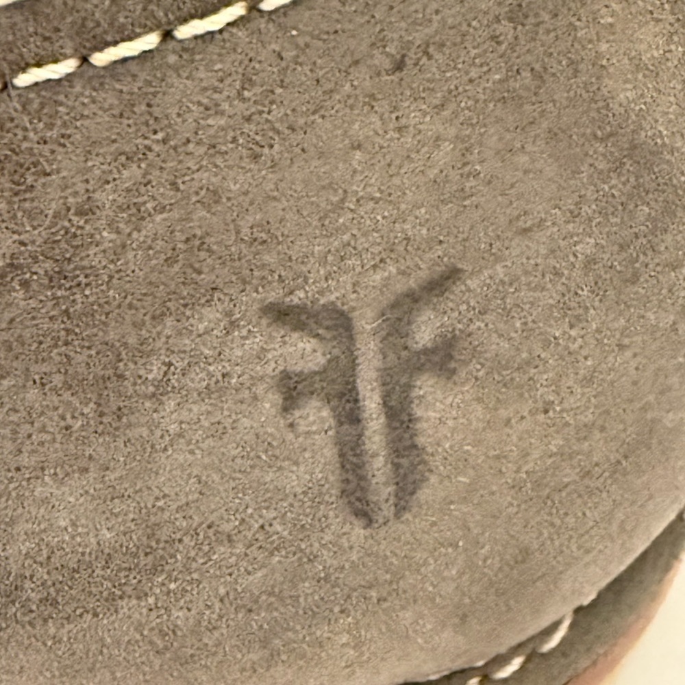 Frye Milly Fisherman Women's Charcoal Leather Slip-on Leather Flats Size 9.5 - Picture 8 of 11
